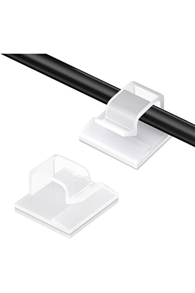 Generic مشابك كابلات، عبوة من 150 مشبكًا ذاتيًا، حامل سلك، إدارة مثالية للكاب...