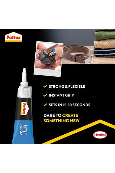erorex Super Glue Power Gel Strong All Purpose Adhesive For Flexible Materials Easy To Use Clear Glue