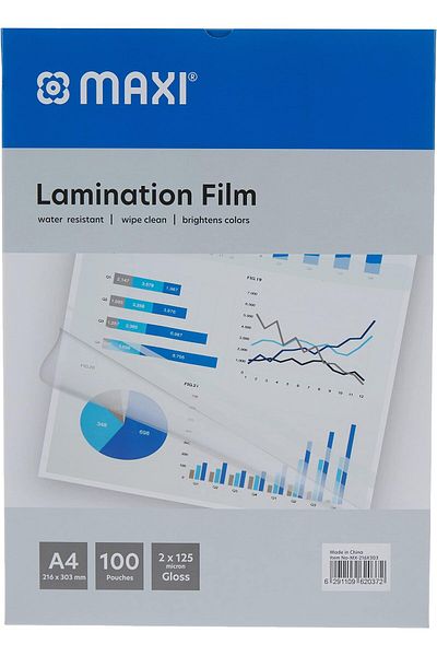 erorex Lamination Film 216X303Mm 125Mic In A Box Of 100Pc