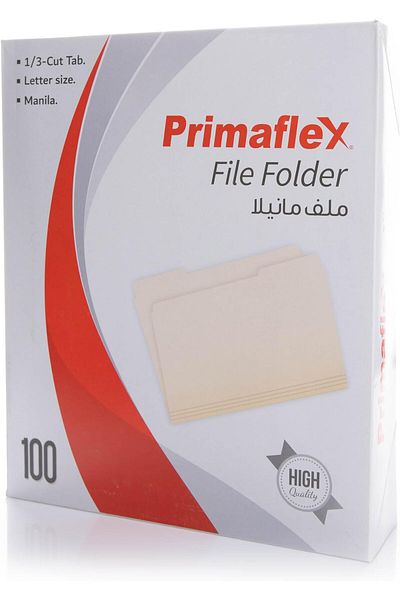 erorex Pr 1 3 Letter A4 Manila Flex File 100 Piece Set Beige