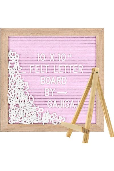 erorex Felt Letter Board With Changeable Letters Frame Wooden Message Board Numbers Symbols And Letters