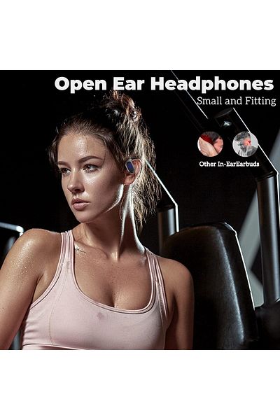 erorex Wireless Bluetooth Earbuds Open Ear Earbuds，Sport Earbuds Clip On Earphones Noise Reduction Water