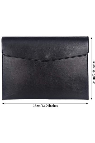 erorex Pu Leather A4 File Folder Document Holder Envelope Folder Case With Snap Closure For Receipt