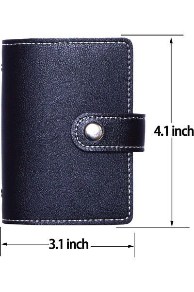 erorex Slim Minimalist Mini Case Holder Organizer Wallet Soft Pu Leather Credit Card Holder With 26 Card
