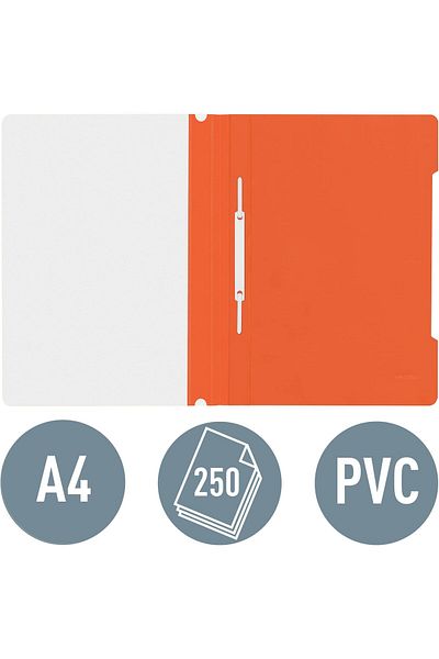 erorex Standard A4 Folder With Long Labeling Field Pvc A4 Orange