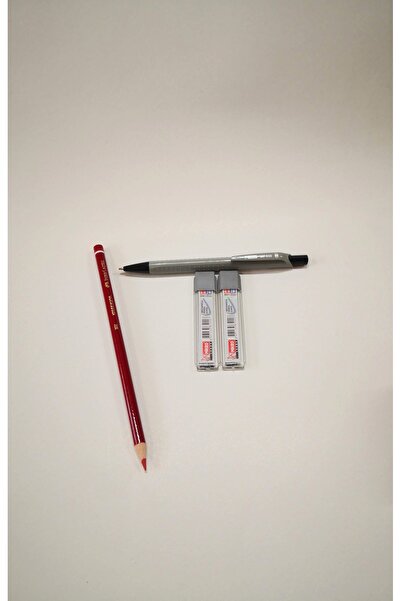 Mikro Gray 0.9mm Tip Pen Mp-330, Red Cap Pen, 09mm 2B Black Tip