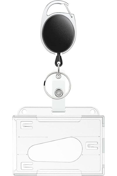 erorex 4 Pack Badge Holders Badge Holder With Clip Zinc Alloy+Thumb Slots Badge Holders For Ids Driver'S