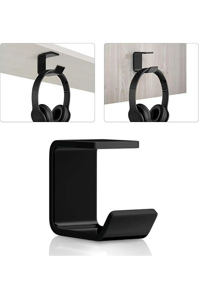 erorex 360° Rotating Headphone Hanger For Desk Headset Gaming Stand Desk Cup Holder Accessories For Mobile