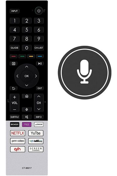 erorex Erf3C80H Voice Replaced Remote Control Fit For Hisense Smart Tv Oled Tv 75A7Gq 75A70Gq 75A71Gq