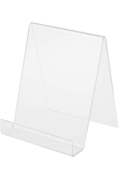 erorex Acrylic Easel Book Holder Rack Stand Literature Document Brochure Holder Clear Transparent Book