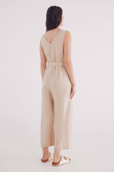 Springfield Cotton Linen Straps Jumpsuit