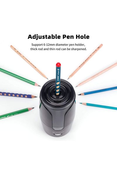 erorex Automatic Electric Pencil Sharpener Heavy Duty Helical Blade To Fast Sharpen Adjustable Sharpness