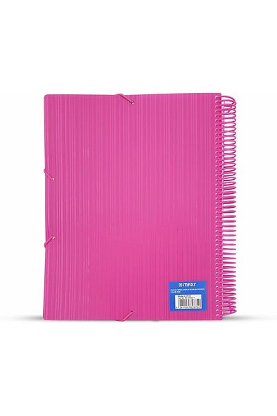 erorex Spiral Display Book 60 Pocket Pink Clear Pockets Book File Folder Document Presentation Organizer
