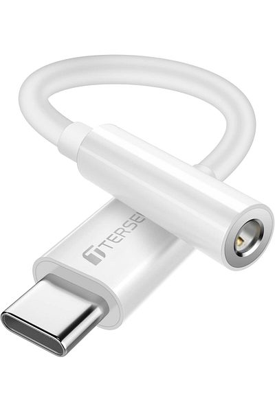 erorex Usb C To 3.5Mm Adapter Headphone 2In1 Aux Audio Earphone Pd Charging For Iphone 16 Pro Max Plus 15