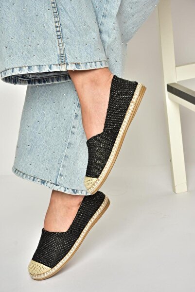 Fox Shoes D280250017 Чорні плетені жіночі туфлі на щодень