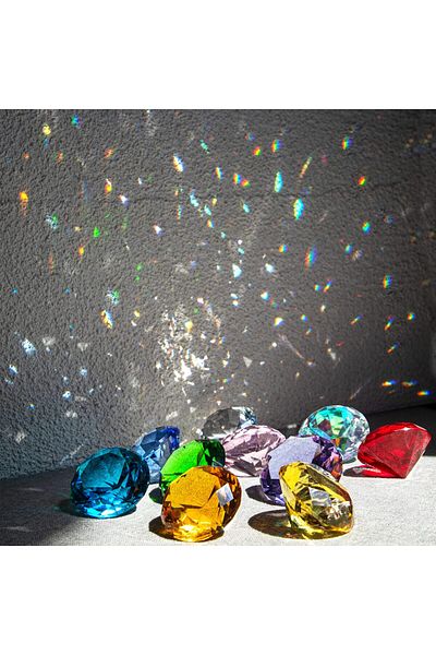 erorex 40Mm 1.5 In Crystal Diamond Jewels Paperweight Table Decoration Party Favors Gift Glass Paperweight