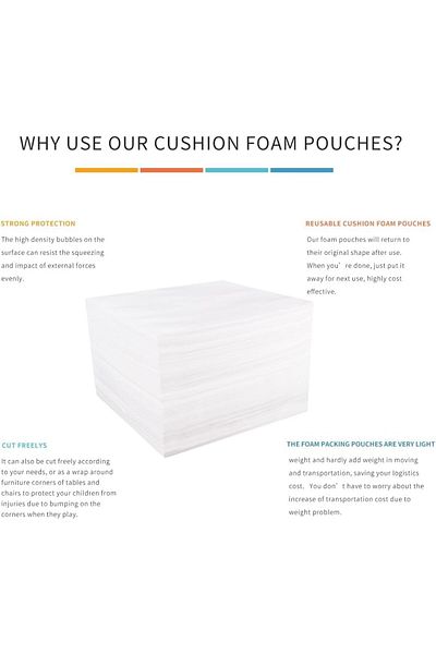 erorex Moving Supplies 14 Inch Inch X14 Inch Inch 50 Pack Cushion Foam Pouches Packing Supplies For Moving