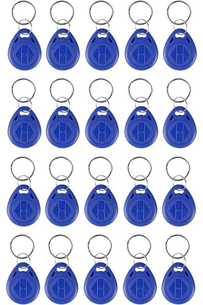 erorex Rfid Keychain Key Ring Tags 125Khz T5567 T5577 T5557 Blank Writable Rfid Tags 20 Keychains