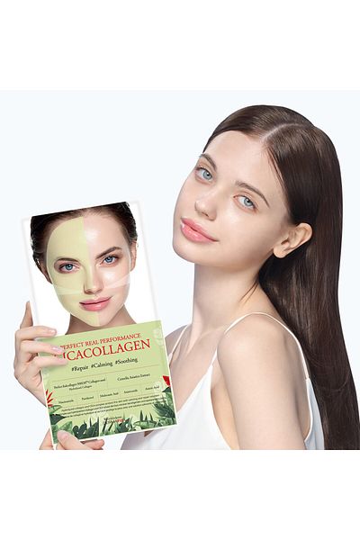 dermafix Cica Collagen Repair Refreshing and Soothing Niacinamide Effective Collagen Mask