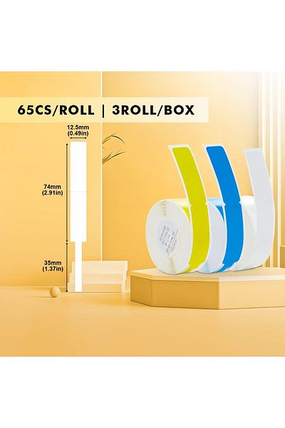 erorex Cable Label Paper Labels Maker Tape Self Adhesive Sticker Compatible For D11 D110 D101 Printer