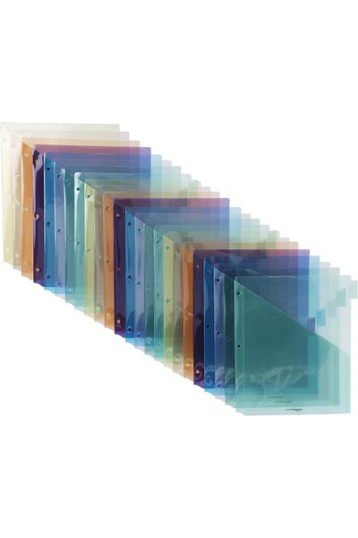 erorex Two Pocket Plastic Dividers 8 Tab Set Multicolor Pack Of 3 Sets