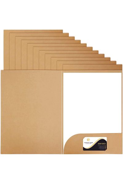 erorex Kraft Paper Folders For A4 Files Folders Kraft Paper Business Project Folder Holder Square Cut