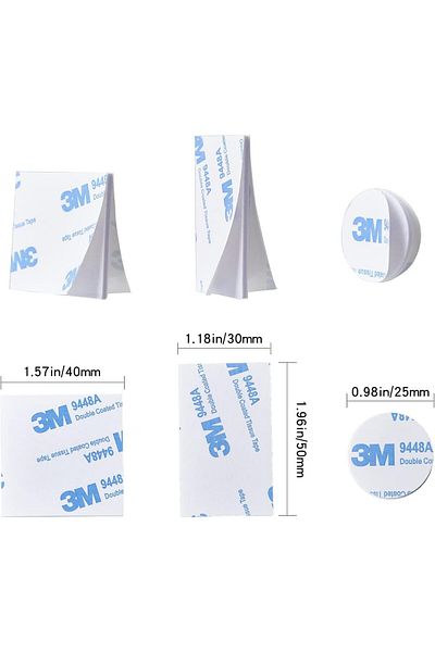 erorex 100 Pcs Round 3M Double Sided Adhesive Pads Double Sided Stickers Self Adhesive Tape Double Sided