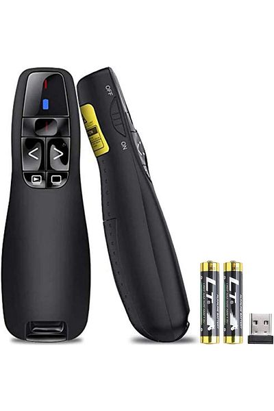 erorex Wireless Presenter Remote Controller R400 2.4Ghz Wireless Usb Presenter Powerpoint Red Laser Pen