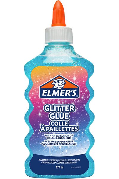 erorex Glitter Glue 177 Ml Washable And Kid Friendly Great For Making Slime And Crafting Blue