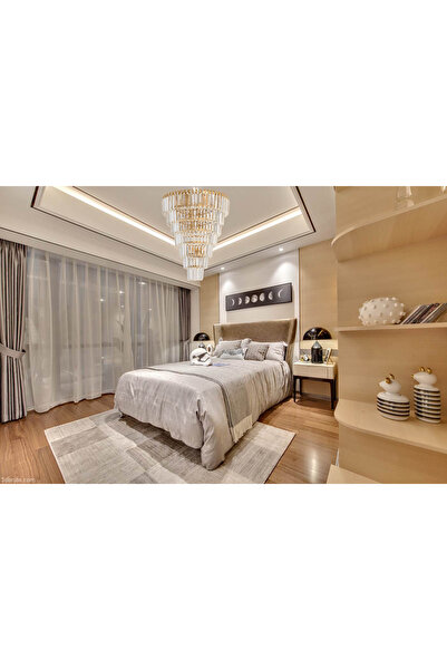 Çakır Aydınlatma ŞELALE 60 LIK 7 KATLI 6 LI GOLD SARI SARKIT AVİZE