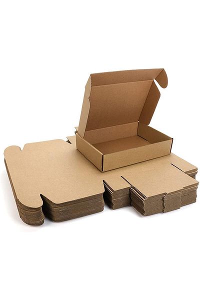 erorex 9X6X2 Inches Small Shipping Boxes 20 Pack Corrugated Cardboard Mailing Box Packaging For Small
