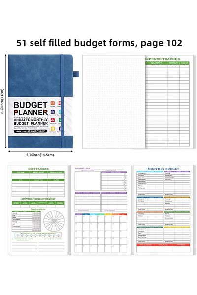 erorex Budget Planner Daily Weekly Monthly Expense Tracker Notebook Finance Planner And Accounts Book Faux