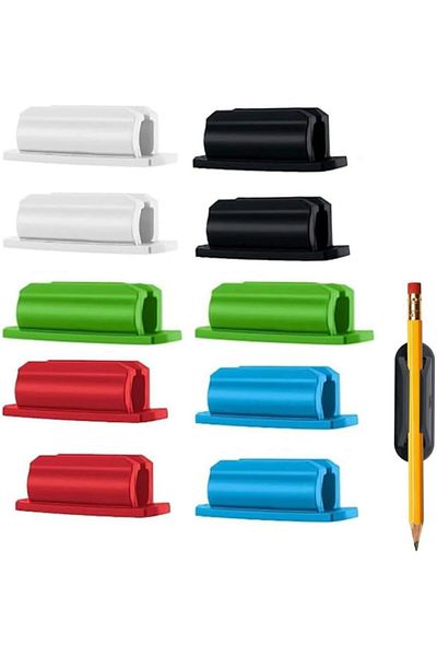 erorex 10 Pack Pen Holder Adhesive Pen Holder Rubber Single Pen Holder Pencil Holder And Marker Holderfor