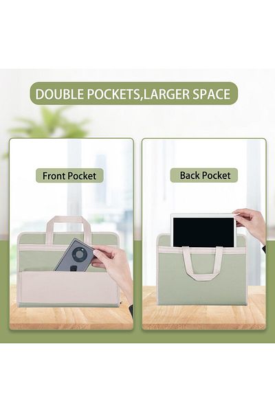 erorex 13 Pocket File Folder Organizer Portable Document Organizer With Handle Zippered Expanding Folders
