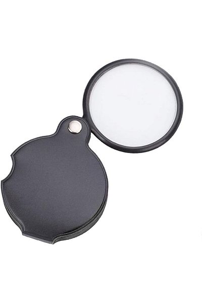 erorex 5X Mini Magnifying Glass Folding Pocket Magnifier Bigeye Glass Handheld Loupe For Reading Newspaper