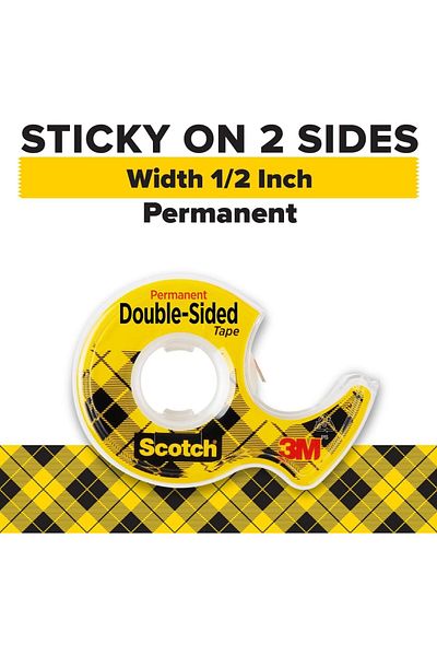 erorex Double Sided Tape Permanent 1 2 In X 400 In 2 Dispensers Pack 137Dm 2