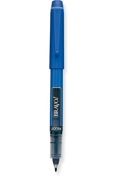 erorex Bravo Liquid Ink Marker Pens Bold Point Blue Ink 12 Pack 11035