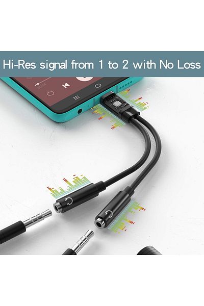 erorex Headphone Adapter，6.35Mm 1 4 Inch Male To 3.5Mm 1 8 Inch Female Stereo Jack Adapter Audio Connector