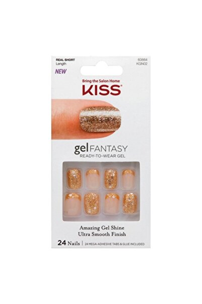 Kiss أظافر جل فانتازي قصيرة حقيقية بطول Kgn02