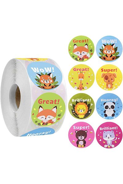 erorex Reward Stickers For Kids 500Pcs Reward Stickers For Teacher 8 Kinds Of Motivational Stickers