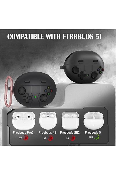 erorex Soft Silicone Cover For Huawei Freebuds 5I Case Anti Scratch Classic Design Case For Portable Game