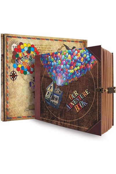 erorex Adventure Book Travel Diary Photo Book Scrapbook Photo Album Retro Style Travel Souvenir Photobook