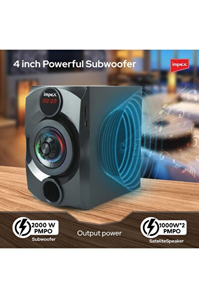 erorex مكبر صوت محمول متعدد الوسائط Ts 25B بقوة 25 وات مزود بميكروفون وإضاءة LED