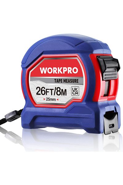 erorex Tape Measure 8M 26Ft Retractable Professional Measuring Tape Imperial And Metric Measurements With