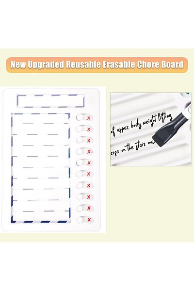 erorex Magnetic Dry Erase Chore Chart For Kids Multiple Kids Reusable To Do List Board Habit Tracker