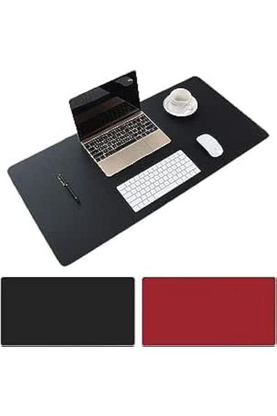 erorex Large Desk Pad Non Slip Pu Leather Mouse Pad Waterproof Protector Dual Side Use Writing Mat For