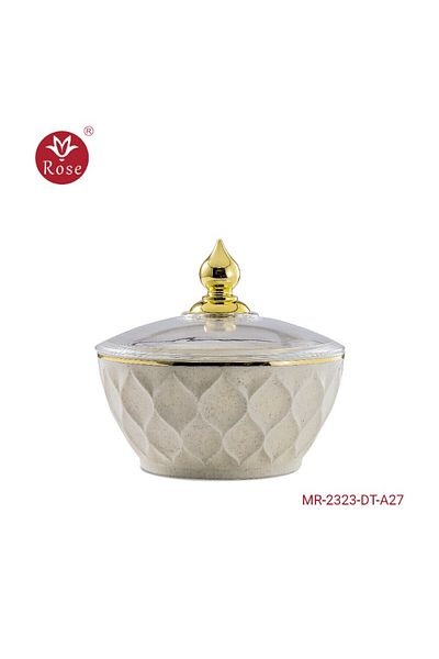Rose 2323 Date bowl with rose lid (6.5*12) cm