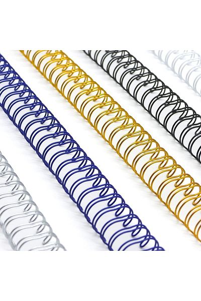 erorex Wire Binding Ring 12.7 Mm 3:1 Pitch Double Loop Wire Mixed Color 34 Holes 100Pcs Box