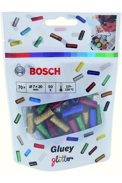 erorex Gluey Sticks Glitter Mix Color 70 Pieces Low Melt Adhesive Sticks For Glueing And Decorative Tasks