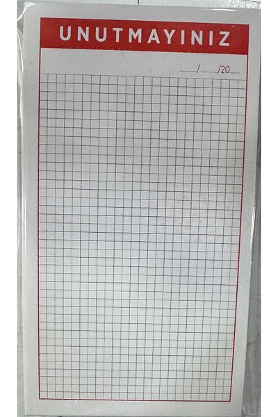 EKM 50 Pcs 14,5 X 8 cm Notecard